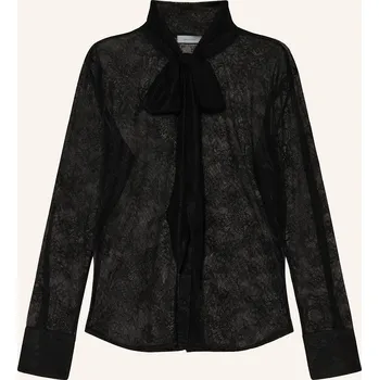 Darling Harbour Dámská Krajková Halenka S Vázačkou, black, 46