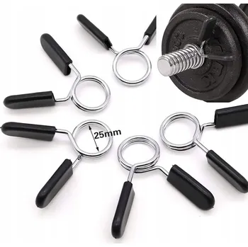 IP kamera ZACISKI HANTLI 25MM X6 ZACISKI SZTANGI OBEJMY ŽELEZNÉ ZÁTĚŽE X6