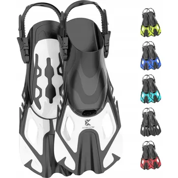 Ploutve PLOUTVE KRÁTKÉ 37 - 41 POTÁPĚNÍ PLAVÁNÍ NASTAVITELNÉ DOSPĚLÍ DĚTI KHROOM