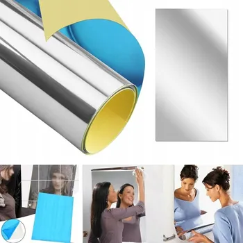 Zrcadlo FÓLIE SAMOLEPICÍ ZRCADLO NA NÁSTĚN 60X200CM