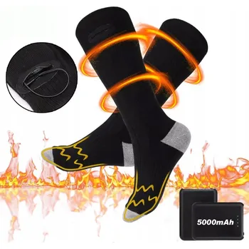 Pánské ponožky VYHŘÍVANÉ PONOŽKY ELEKTRICKÉ 2*5000MAH BATERIOVÉ USB AŽ DO 65 °C