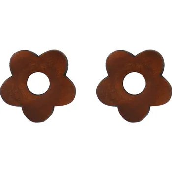 Náušnice Prosperk Náušnice pecky dřevěné kytičky S1171