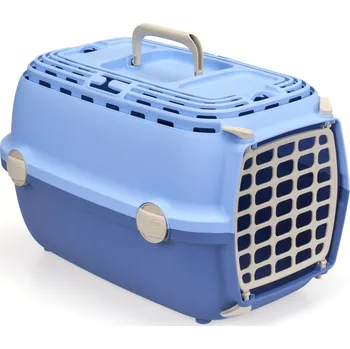 Stefanplast Přepravka Horizon plastová dvířka, pastelově modrá