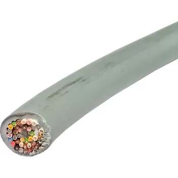 elektrický kabel Kabel kulatý vícežilový, šedý, HELUKABEL 18020, LIYY 40 x 0.14mm2, Cu, nestíněný