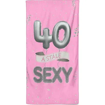 Osuška - 40 a stále sexy - růžová