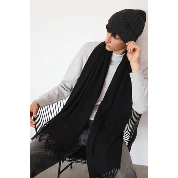 Šála Šála Medicine pánská, černá barva, hladká RW25-SAM600 99A, vel. ONE SIZE