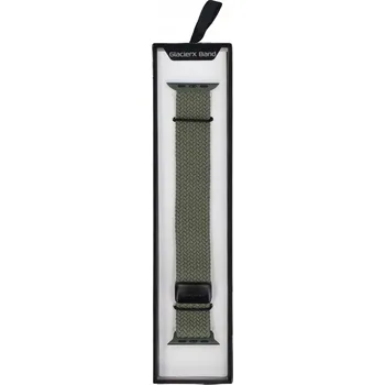 Řemínek na hodinky Řemínek GlacierX pro Apple 22mm, zelený