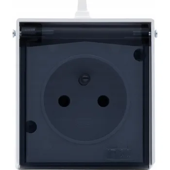 Elektrická zásuvka Bílá nástěnná Elektrická Zásuvka Polmark