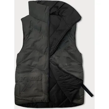 Dámská vesta Army Péřová Dámská Vesta s Stojáčkem J.STYLE, odstíny zelené XL (42) i392_22329-53