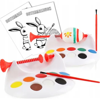 Výtvarná sada 2x SADA NA MALOVÁNÍ VELIKONOČNÍCH VAJEC / KRASLIC + PŘÍSLUŠENSTVÍ
