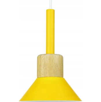 MINIMALISTICKÉ ZÁVĚSNÉ STROPNÍ SVÍTIDLO LUSTR E27 LED PASTELOVÁ ŽLUTÁ