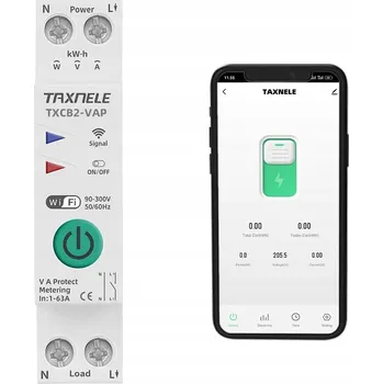 Bezpečnostní kamera Chytrý proudový jistič s měřením spotřeby - 16A, Tuya, ZigBee