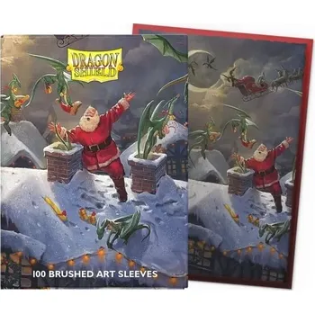 Příslušenství k deskovým hrám Obaly na karty Dragon Shield Brushed Art Sleeves - Christmas 2023 - 100 ks