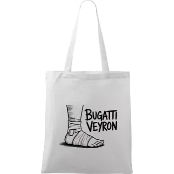 Bugatti vejron - Taška bavlněná - 42 x 38 cm ( Bílá )