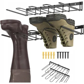 DRŽÁKY NA BOTY NA ZEĎ 2 KS PRO PRACOVNÍ A SNĚHOVÉ BOTY