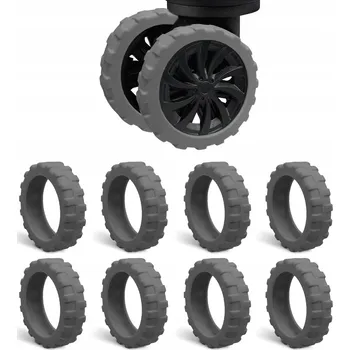 Obal Obaly na kolečka kufru, zavazadla 5,5 x 5,5 x 1,5 cm, šedé