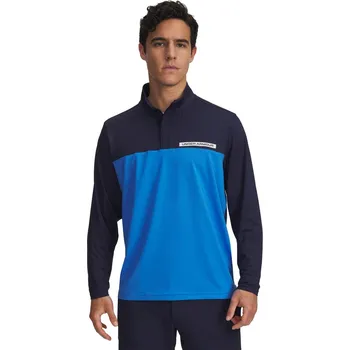 Pánská mikina Pánská funkční mikina na zip Under Armour Under Armour T2G 1/4 ZIP modrá 1389878-412 - M | UK 12 | US 13