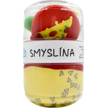 Dřevěná hračka Smyslína V pizzerii s Mamolínou