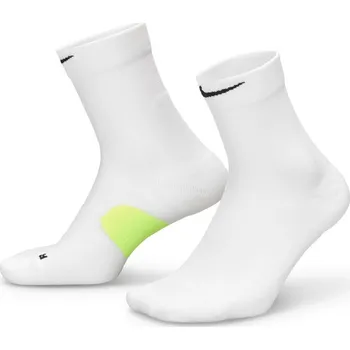Pánská móda Vysoké funkční ponožky Nike RUNNING MIDWEIGHT (1 PAIR) bílé HV6935-100 - S | UK 7,5 | US 8,5