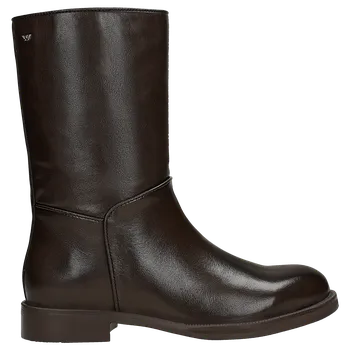 Pánské polobotky Hnědé Kotníkové Boty Bez Šněrování Z Lícové Kůže Wojas 5534452 41