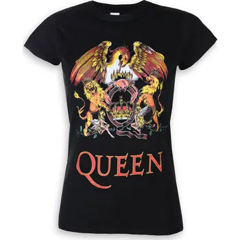 Tričko metal dámské Queen - Classic Crest - ROCK OFF - QUTS03LB - XS