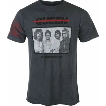 Tričko metal pánské Queen - Bo Rhap Photo - ROCK OFF - QUTS70MDD - L