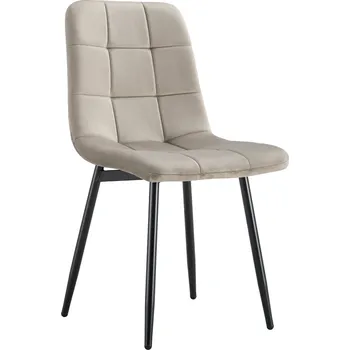 Jídelní židle Jídelní židle COMFORTA - velvet látka, šedohnědá Taupe / černá