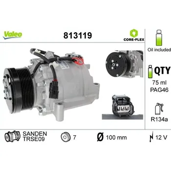 Kompresor klimatizace Kompresor, klimatizace VALEO WYPRZEDA˝ 813119