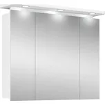 Zrcadlová skříňka s LED osvětlením Aquila, 92,3 × 75,2 × 25 cm, bílá - B RIVA