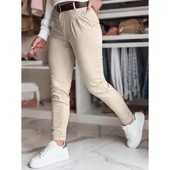 Dámské kalhoty Dámské kalhoty DSTREET UY2566 BÉŽOVÁ L