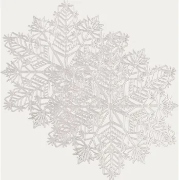 Vánoční ozdoba Sada podložek pod talíře AVERY stříbrná 760068 (2 ks)