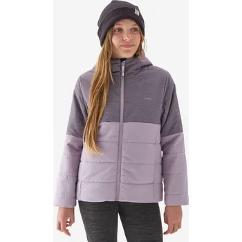 QUECHUA Dětská turistická prošívaná bunda NH 100 12 LET FIALOVÁ