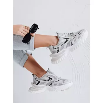 Dámské tenisky Dámské boty DSTREET ZY1015 STŘÍBRNÁ 40