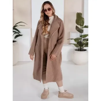 Dámský kabát Dstreet NY0753 hnědá XL