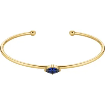 Náramek Rosefield Otevřený pevný náramek s modrým Swarovski krystalem JBMMG-J1241 + 2 měsíce na vrácení zboží