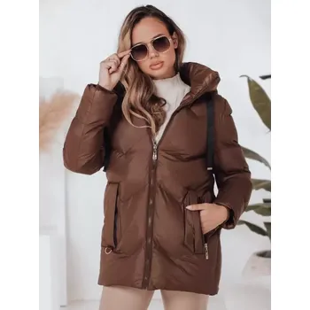 Dámská bunda DSTREET TY4998 HNĚDÁ M