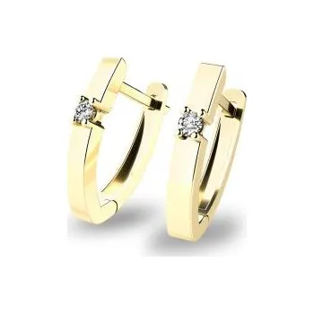 Náušnice Náušnice AU 585/1000 přírodní diamanty 0,070 ct G/ Si 2,30 gr G1089204
