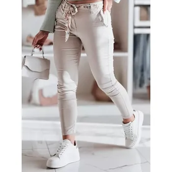 Dámské kalhoty Dámské kalhoty DSTREET ROSSALI UY2537 BÉŽOVÁ M