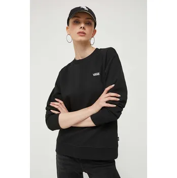 Dámská mikina Mikina Vans dámská, černá barva, hladká VN00046XBLK1 99X, vel. XS