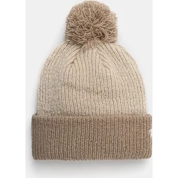Čepice Čepice z vlněné směsi New Era béžová barva, z husté pleteniny, 60565274 80X, vel. ONE SIZE