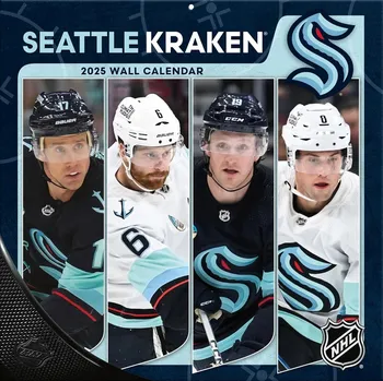 Kalendář Kalendář Seattle Kraken NHL 2025 Wall Calendar