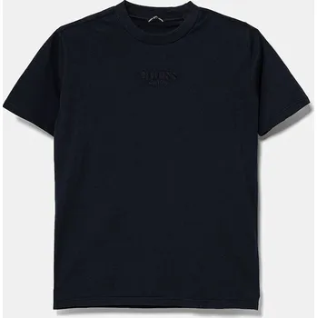 Dětské bavlněné tričko Guess L5RI36.K8HM4.PPYA námořnická modř 59X, vel. 158-166