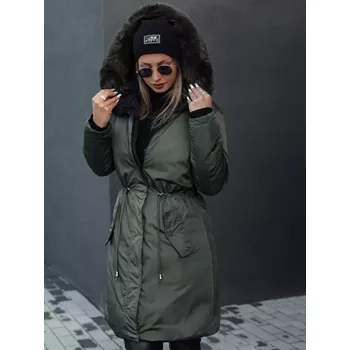 Dámský kabát DSTREET TRENDNEL TY4589 ZELENÁ XL