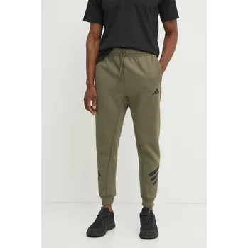 Tepláky adidas Future Icons pánské, zelená barva, hladké, JD4866 91X, vel. XL