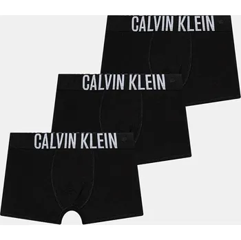 Boxerky Dětské boxerky Calvin Klein Underwear 3-pack B70B700510.PPYA černá 99X, vel. 140-152