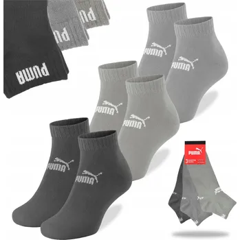 Pánské ponožky PUMA čtvrtkotníkové ponožky , balení 3 kusů, vel. 43/46, mix