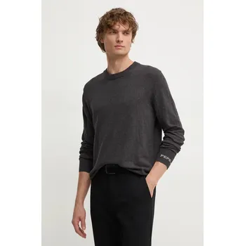 Pánský svetr Svetr z vlněné směsi Pepe Jeans NEW ANDRE CREW NECK PM702469 šedá 90X, vel. S