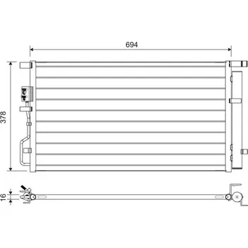 Výparník klimatizace Kondenzátor, klimatizace VALEO WYPRZEDA˝ 822614