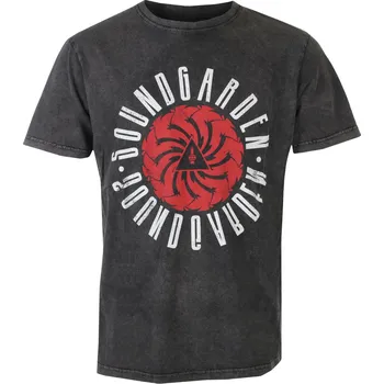 Oblečení a móda Tričko metal pánské Soundgarden - Circle Logo Stone Wash - ROCK OFF - SGSTNW13MC - XXL