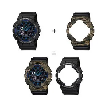 Casio Hodinky SET GA-100-1A2ER + BEZEL 10507070 + PASEK 10347688 Černá OS